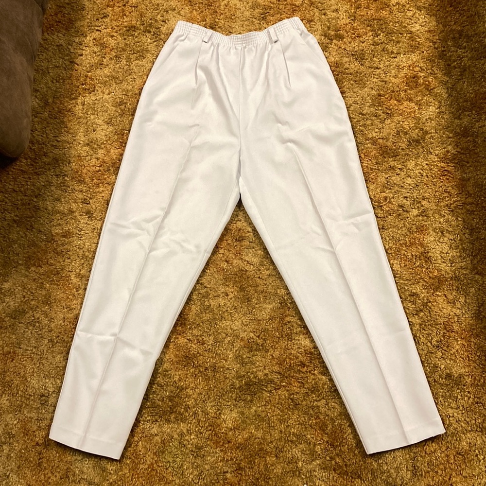 Blair Women’s Gray Elastic Waist Casual Dress Pants with Pockets Size 10